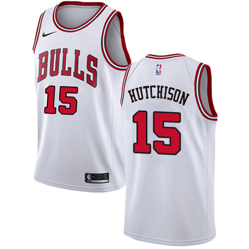 Nike Bulls #15 Chandler Hutchison White Women's NBA Swingman Association Edition Jersey
