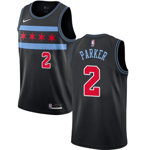Nike Bulls #2 Jabari Parker Black NBA Swingman City Edition 2018 19 Jersey