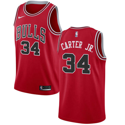 Nike Bulls #34 Wendell Carter Jr. Red Women's NBA Swingman Icon Edition Jersey