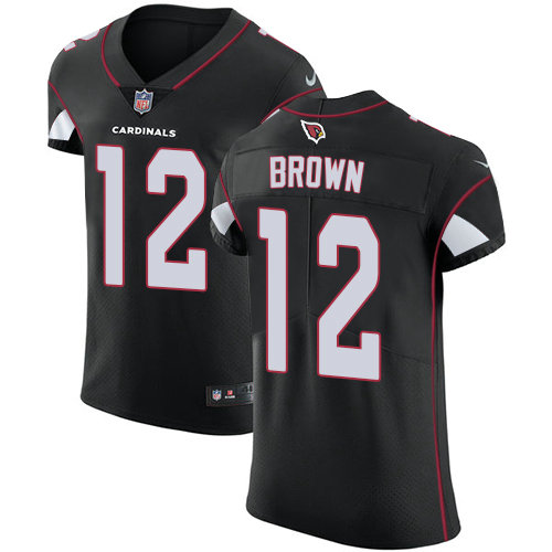 Nike Cardinals #12 John Brown Black Alternate Men's Stitched NFL Vapor Untouchable Elite Jersey
