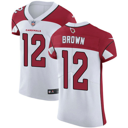 Nike Cardinals #12 John Brown White Men's Stitched NFL Vapor Untouchable Elite Jersey
