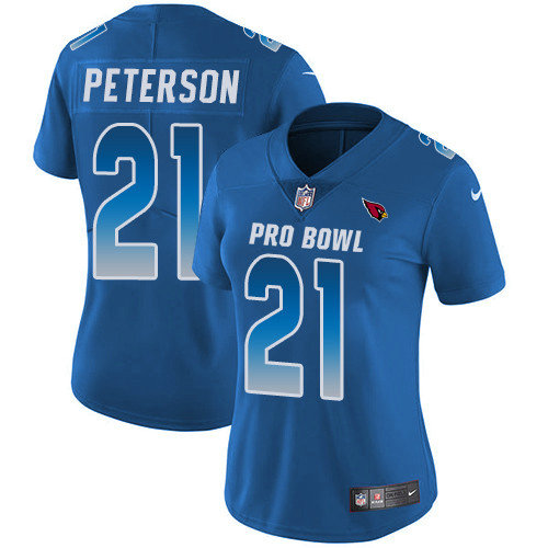 Nike Cardinals #21 Patrick Peterson Royal Women's Stitched NFL Limited NFC 2019 Pro Bowl Jersey