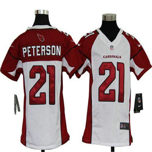Nike Cardinals #21 Patrick Peterson White Youth Stitched NFL Elite Jersey