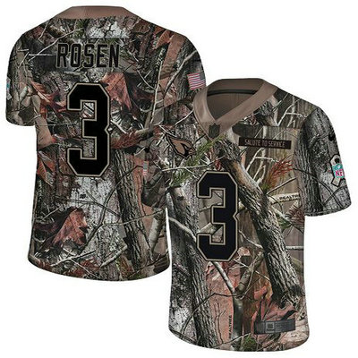 Nike Cardinals #3 Josh Rosen Camo Youth Stitched NFL Limited Rush Realtree Jersey