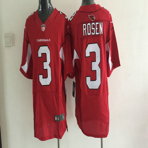 Nike Cardinals #3 Josh Rosen Red 2018 NFL Draft Pick Elite Jersey