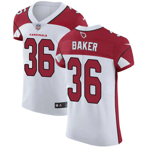 Nike Cardinals #36 Budda Baker White Men's Stitched NFL Vapor Untouchable Elite Jersey