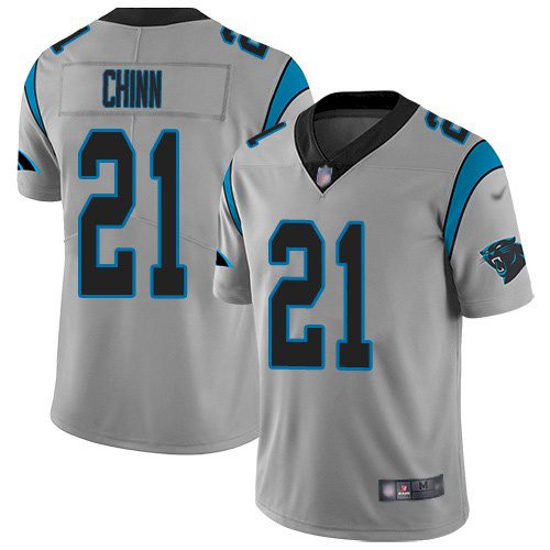 Nike Carolina Panthers #21 Jeremy Chinn Silver Men's Stitched NFL Limited Inverted Legend Jersey