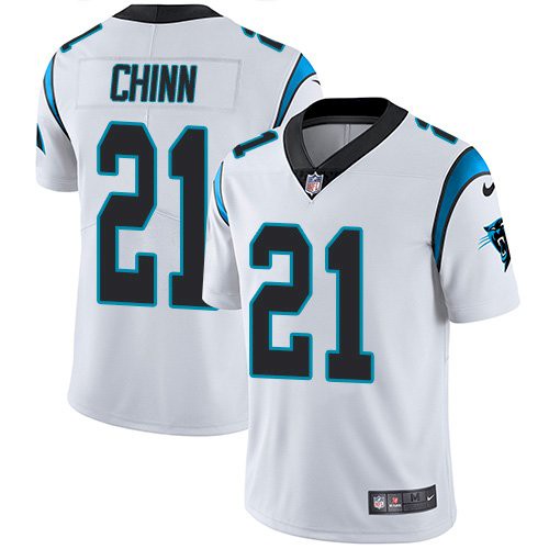 Nike Carolina Panthers #21 Jeremy Chinn White Stitched NFL Vapor Untouchable Limited Jersey