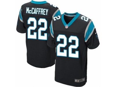 Nike Carolina Panthers #22 Christian McCaffrey Elite Black Jersey