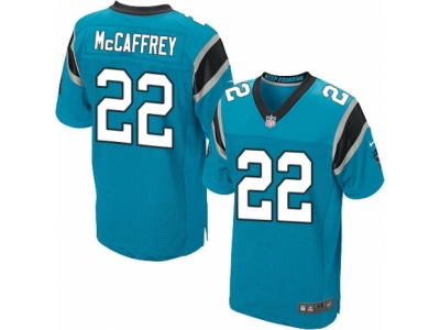 Nike Carolina Panthers #22 Christian McCaffrey Elite Blue Jersey