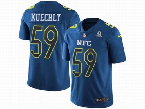 Nike Carolina Panthers #59 Luke Kuechly Limited Blue 2017 Pro Bowl NFL Jersey