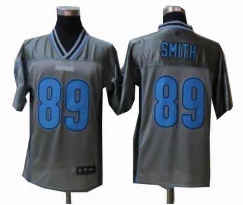 Nike Carolina Panthers #89 steve Smith Grey Vapor Elite Jerseys