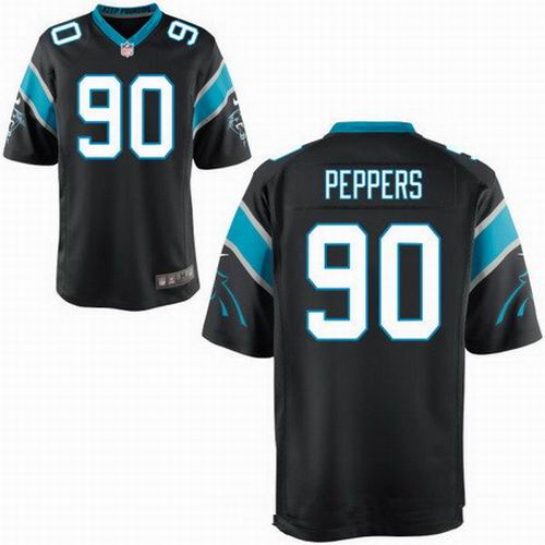 Nike Carolina Panthers #90 Julius Peppers black Elite jerseys