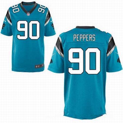 Nike Carolina Panthers #90 Julius Peppers blue Elite jerseys