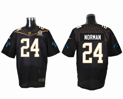 Nike Carolina Panthers 24 Josh Norman black 2016 Pro Bowl Elite Jersey