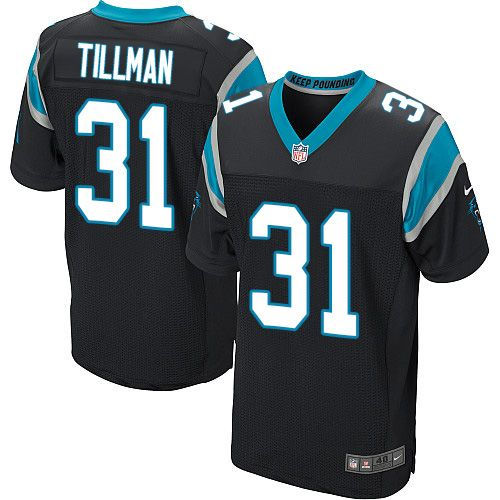 Nike Carolina Panthers 31 Charles Tillman Black Team Color NFL Elite Jersey