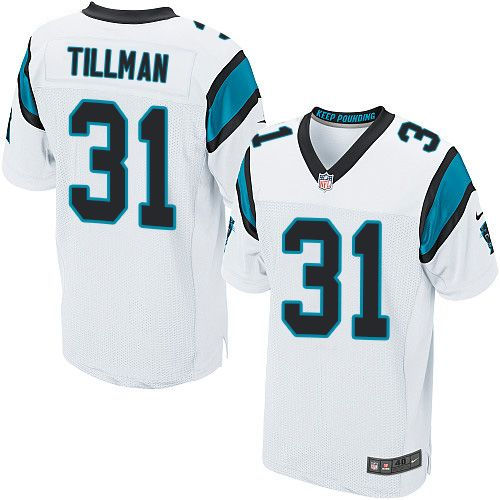 Nike Carolina Panthers 31 Charles Tillman White NFL Elite Jersey