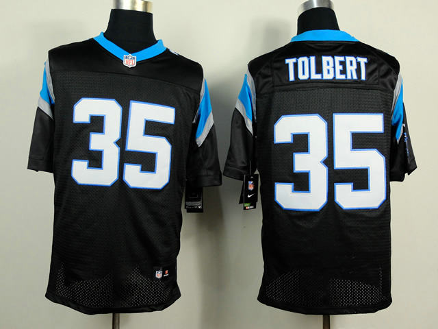 Nike Carolina Panthers 35 TOLBERT Elite Black NFL jerseys