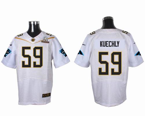 Nike Carolina Panthers 59 Luke Kuechly white 2016 Pro Bowl Elite Jersey