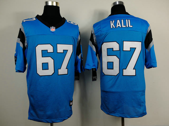Nike Carolina Panthers 67 Ryan Kalil Light blue NFL Elite Jersey