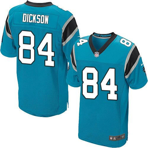 Nike Carolina Panthers 84 Ed Dickson Blue Alternate NFL Elite Jersey