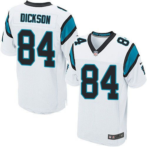 Nike Carolina Panthers 84 Ed Dickson White NFL Elite Jersey
