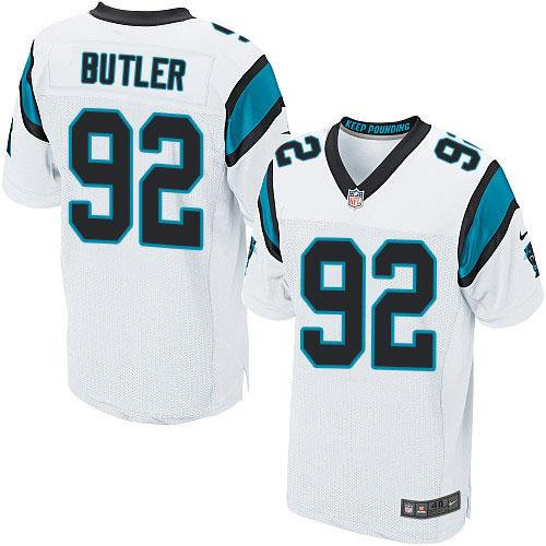 Nike Carolina Panthers 92 Vernon Butler White NFL Elite Jersey