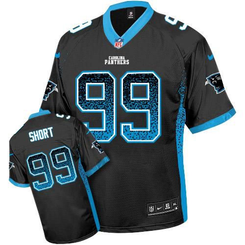 Nike Carolina Panthers 99 Kawann Short Black Team Color NFL Elite Drift Fashion Jersey
