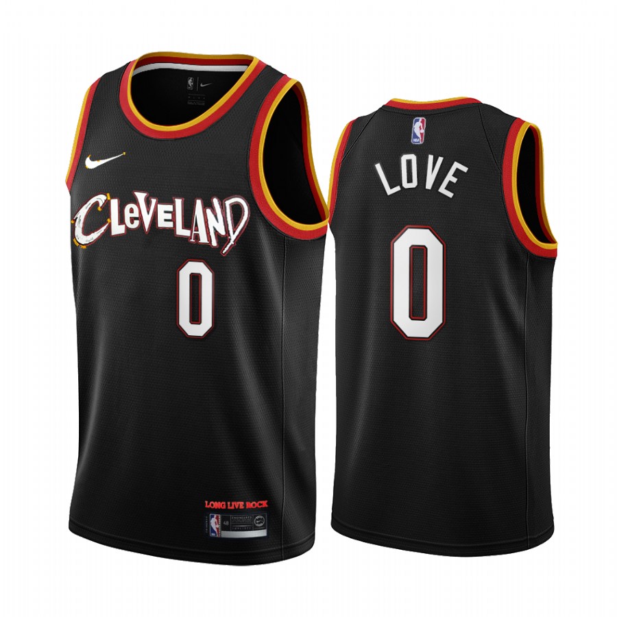 Nike Cavaliers #0 Kevin Love Black NBA Swingman 2020-21 City Edition Jersey