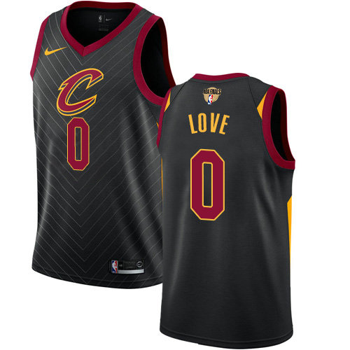Nike Cavaliers #0 Kevin Love Black The Finals Patch NBA Swingman Statement Edition Jersey
