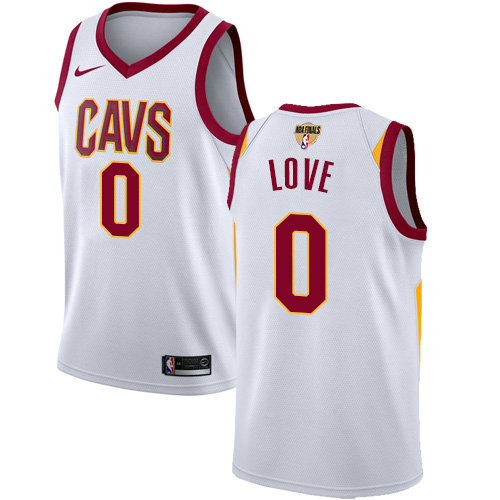 Nike Cavaliers #0 Kevin Love White The Finals Patch NBA Swingman Association Edition Jersey