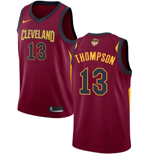 Nike Cavaliers #13 Tristan Thompson Red The Finals Patch NBA Swingman Icon Edition Jersey