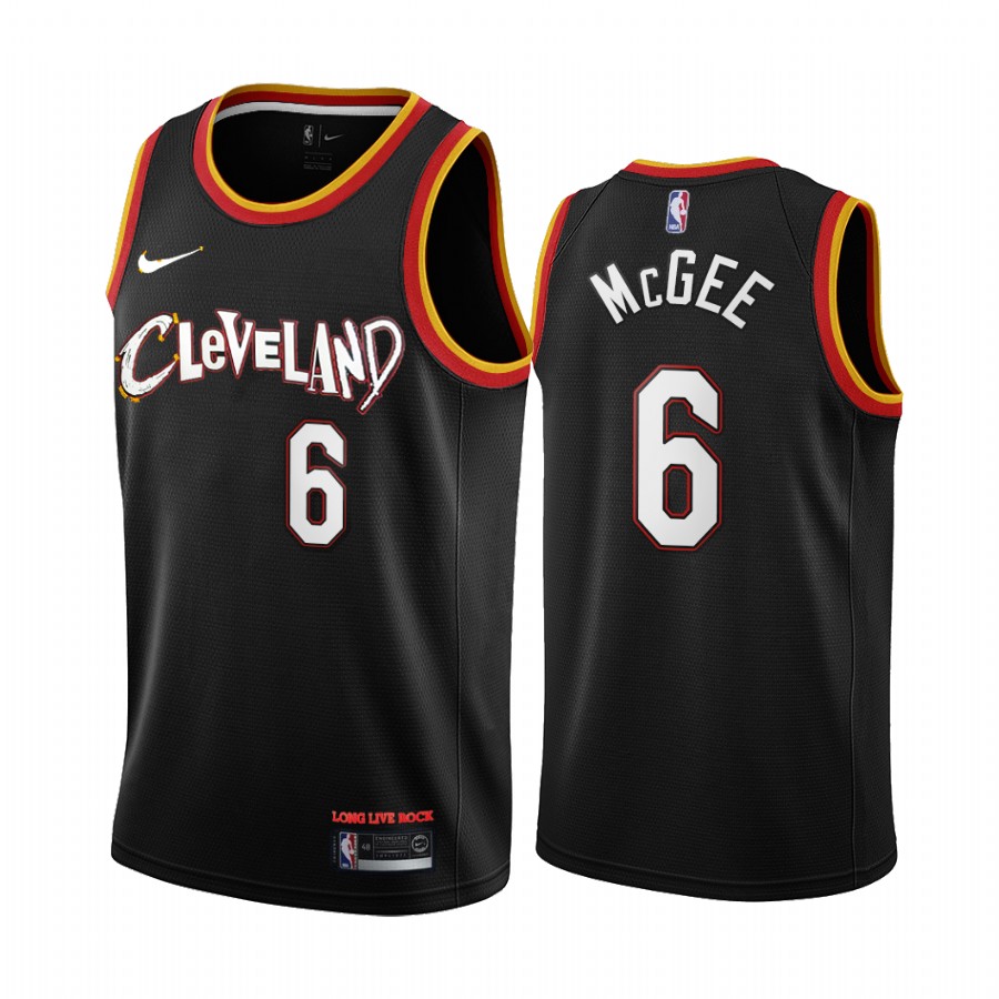 Nike Cavaliers #6 JaVale McGee Black NBA Swingman 2020-21 City Edition Jersey
