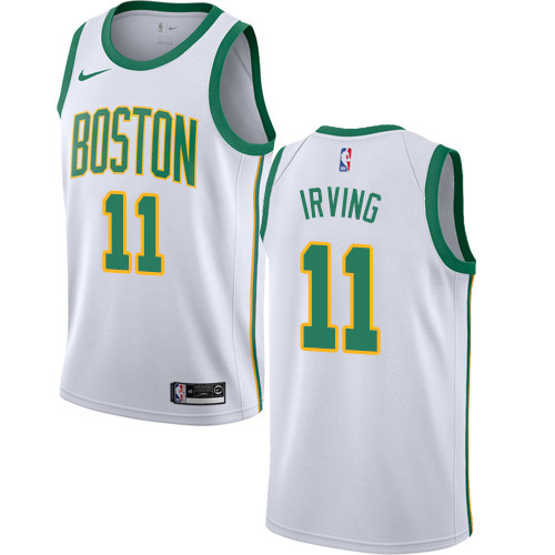 Nike Celtics #11 Kyrie Irving White NBA Swingman City Edition 2018 19 Jersey