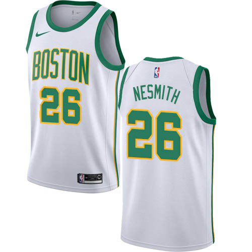 Nike Celtics #26 Aaron Nesmith White NBA Swingman City Edition 2018 19 Jersey