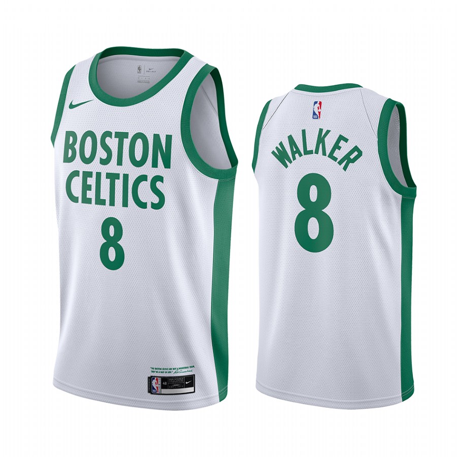 Nike Celtics #8 Kemba Walker White NBA Swingman 2020-21 City Edition Jersey