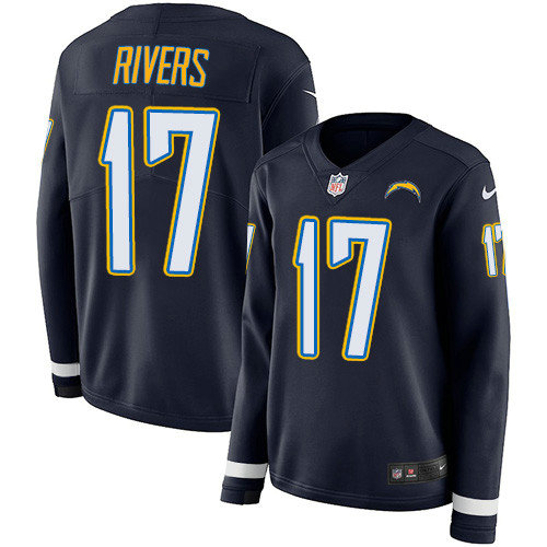 Nike Chargers #17 Philip Rivers Navy Blue Team Color Women's