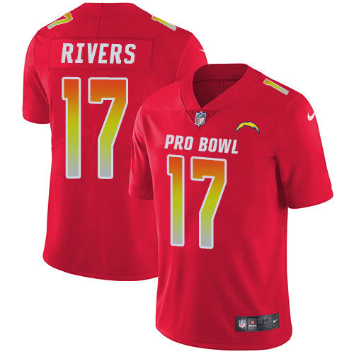 Nike Chargers #17 Philip Rivers Red Youth Stitched NFL Limited AFC 2019 Pro Bowl Jersey