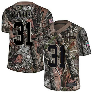 Nike Chargers #31 Adrian Phillips Camo Youth Stitched NFL Limited Rush Realtree Jersey