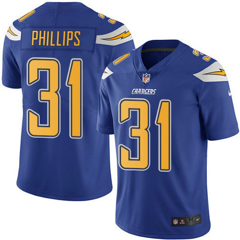 Nike Chargers #31 Adrian Phillips Electric Blue Youth Stitched NFL Limited Rush Jersey