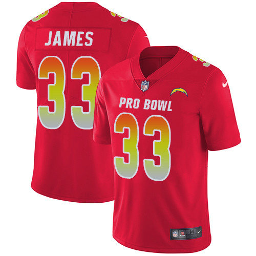Nike Chargers #33 Derwin James Red Men's Stitched NFL Limited AFC 2019 Pro Bowl Jersey