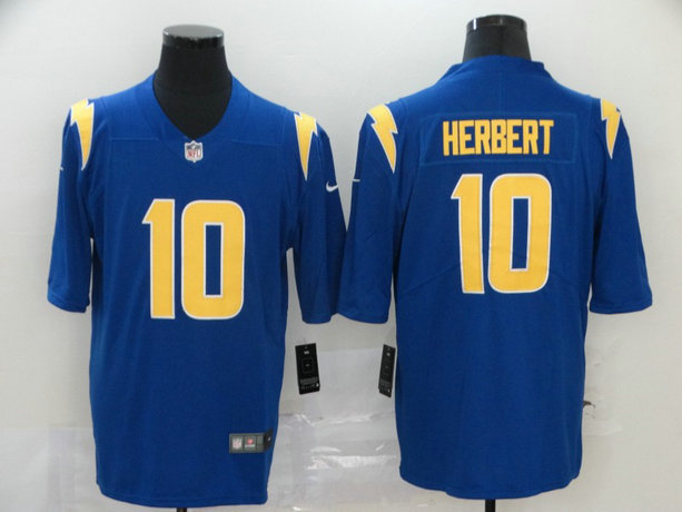 Nike Chargers 10 Justin Herbert Royal 2020 NFL Vapor Untouchable Limited Jersey