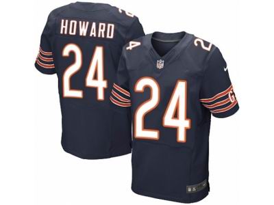 Nike Chicago Bears #24 Jordan Howard Elite Navy Blue Jersey
