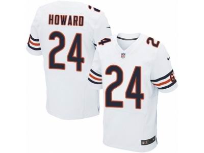 Nike Chicago Bears #24 Jordan Howard Elite White NFL Jersey
