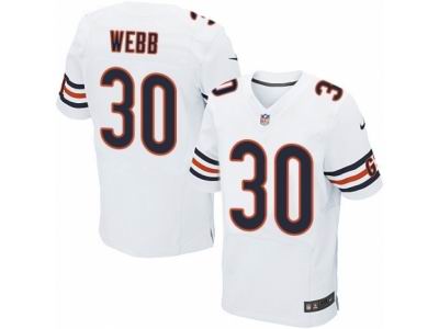 Nike Chicago Bears #30 B.W. Webb Elite White NFL Jersey