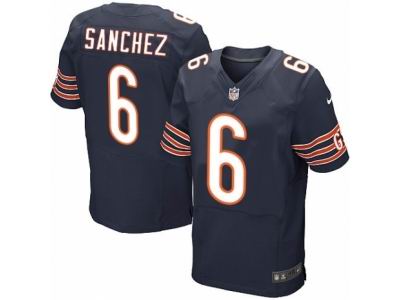 Nike Chicago Bears #6 Mark Sanchez Elite Navy Blue Jersey