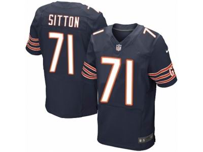 Nike Chicago Bears #71 Josh Sitton Elite Navy Blue Jersey
