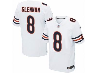 Nike Chicago Bears #8 Mike Glennon Elite White NFL Jersey