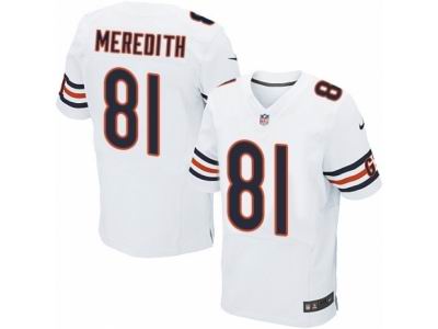 Nike Chicago Bears #81 Cameron Meredith Elite White NFL Jersey