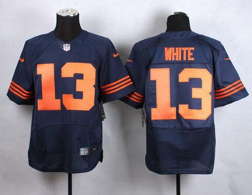 Nike Chicago Bears 13 Kevin White Navy Blue 1940s Throwback NFL Elite jersey